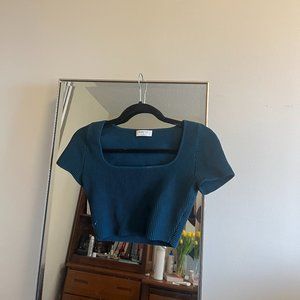 Aritzia Babaton Sculpt Knit Squareneck Top
